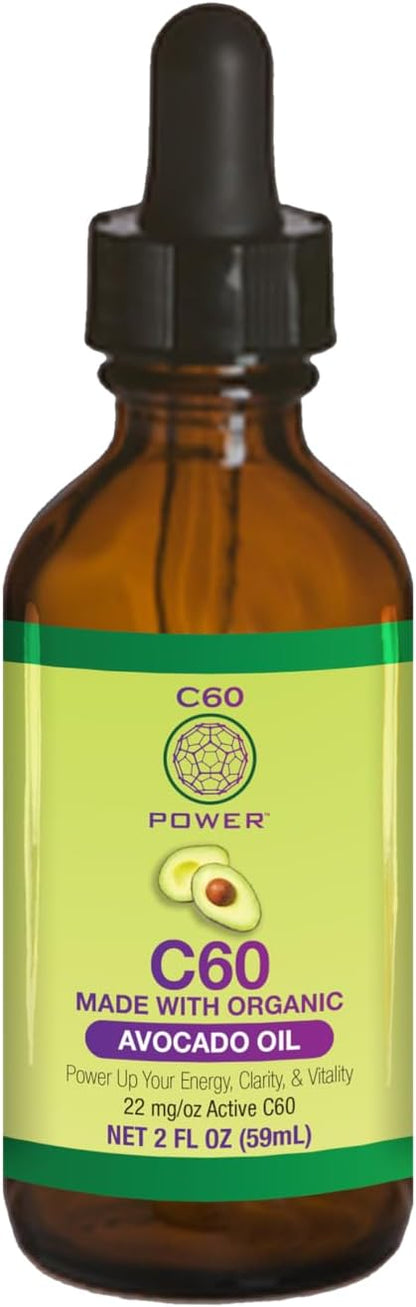 C60 Power – C60 in Organic Avocado Oil, 118 ml