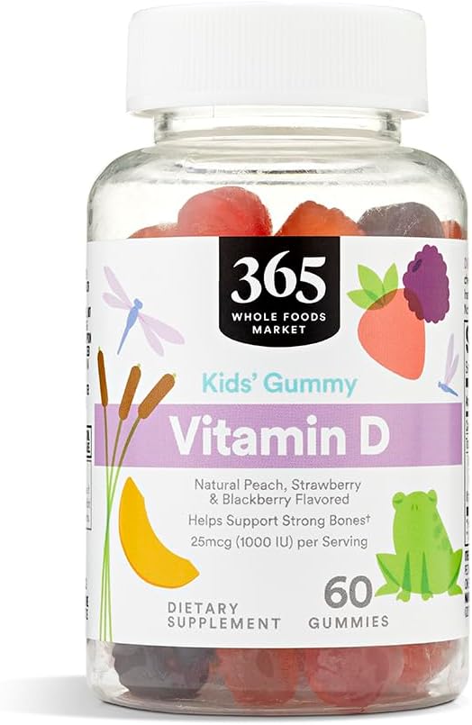 365 by Whole Foods Market, Children's Vitamin D3 Gummies, 60 Count - görsel 1