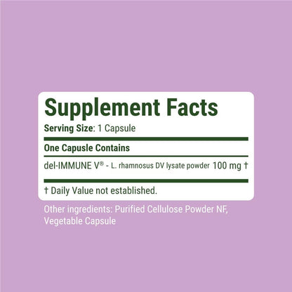 Del-Immune V® Defence by Stellar Biotics – Natural Immune Support & Gut Health Metabiotic (60 Capsules)
