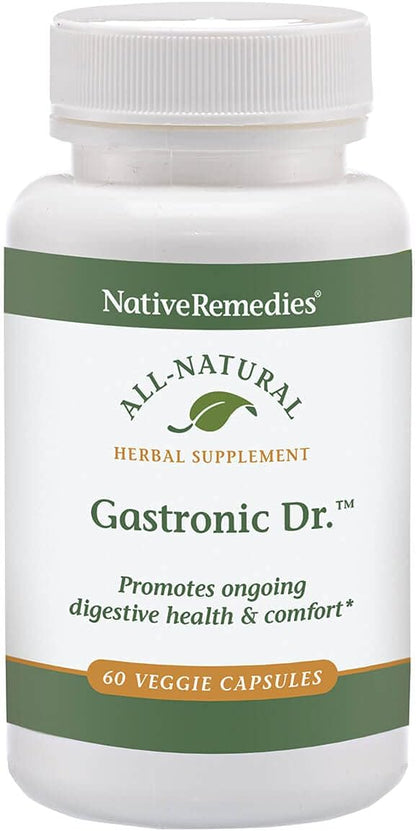 Native Remedies Gastronic Dr. - Natural Herbal Digestive Supplement for Dogs, 60 Veggie Caps