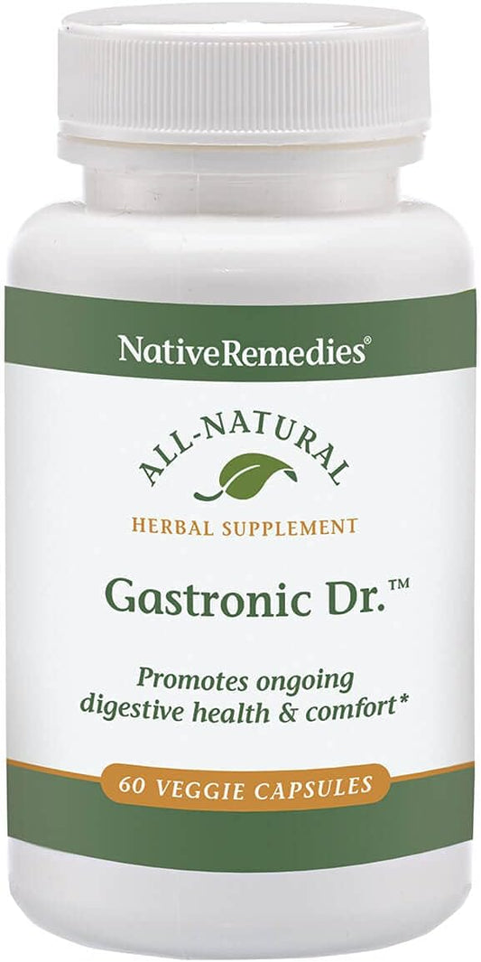 Native Remedies Gastronic Dr. - Natural Herbal Digestive Supplement for Dogs, 60 Veggie Caps