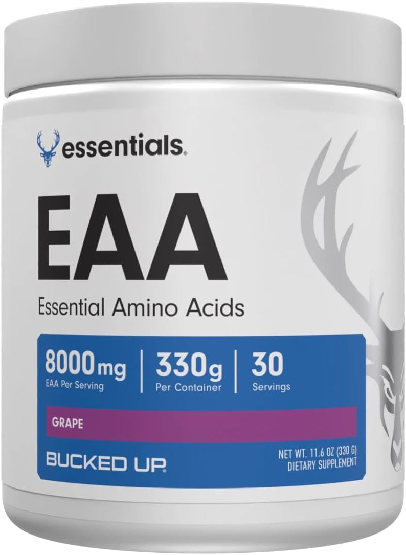 Bucked Up Essential Amino Acids - EAA Powder - Grape Flavour - 30 Servings (330 g) - görsel 1