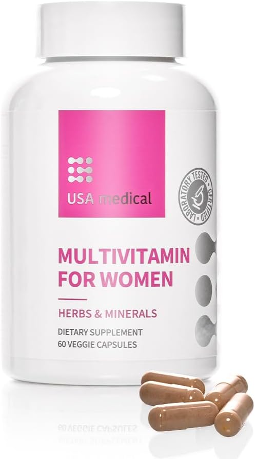 USA Medical Women's Daily Formula Multivitamin – 60 Capsules - görsel 1