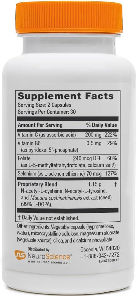 NeuroScience Balance D - Mood Support Supplement for Energy, Focus & Brain Health (60 Capsules) - görsel 3