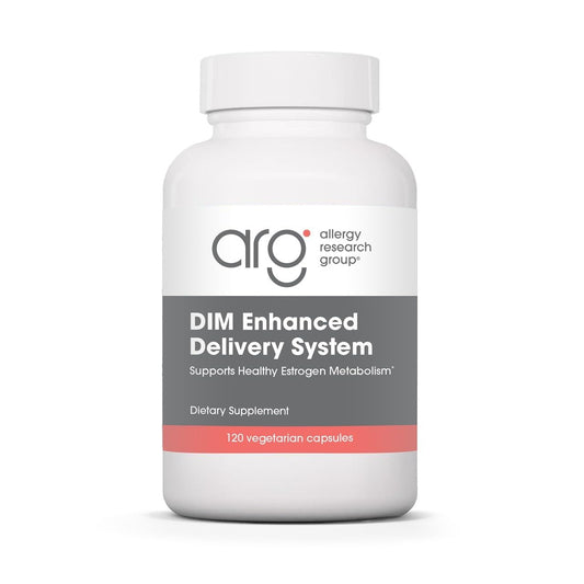 ARG DIM Enhanced Delivery System - Supports Oestrogen Metabolism - 300 mg Bioavailable Diindolylmethane Complex - Vegetarian & Soy-Free - 120 Capsules