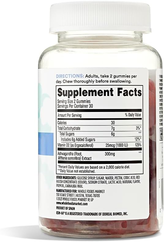 365 by Whole Foods Market, Ashwagandha Gummies, 60 Gummies - görsel 2