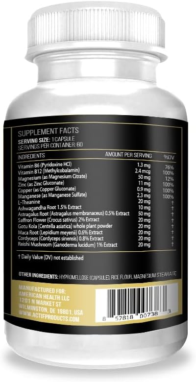 ACTIF Adaptogen Mega Support – 14 Advanced Factors for Energy, Clarity & Daily Wellness - görsel 3