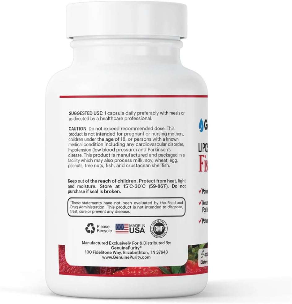 Liposomal Fisetin 150mg — 60 Vegan Capsules to Support Cellular Health, Antioxidant Defence & Cognitive Wellness — Gluten-free, Non-GMO, Made in the USA - görsel 8