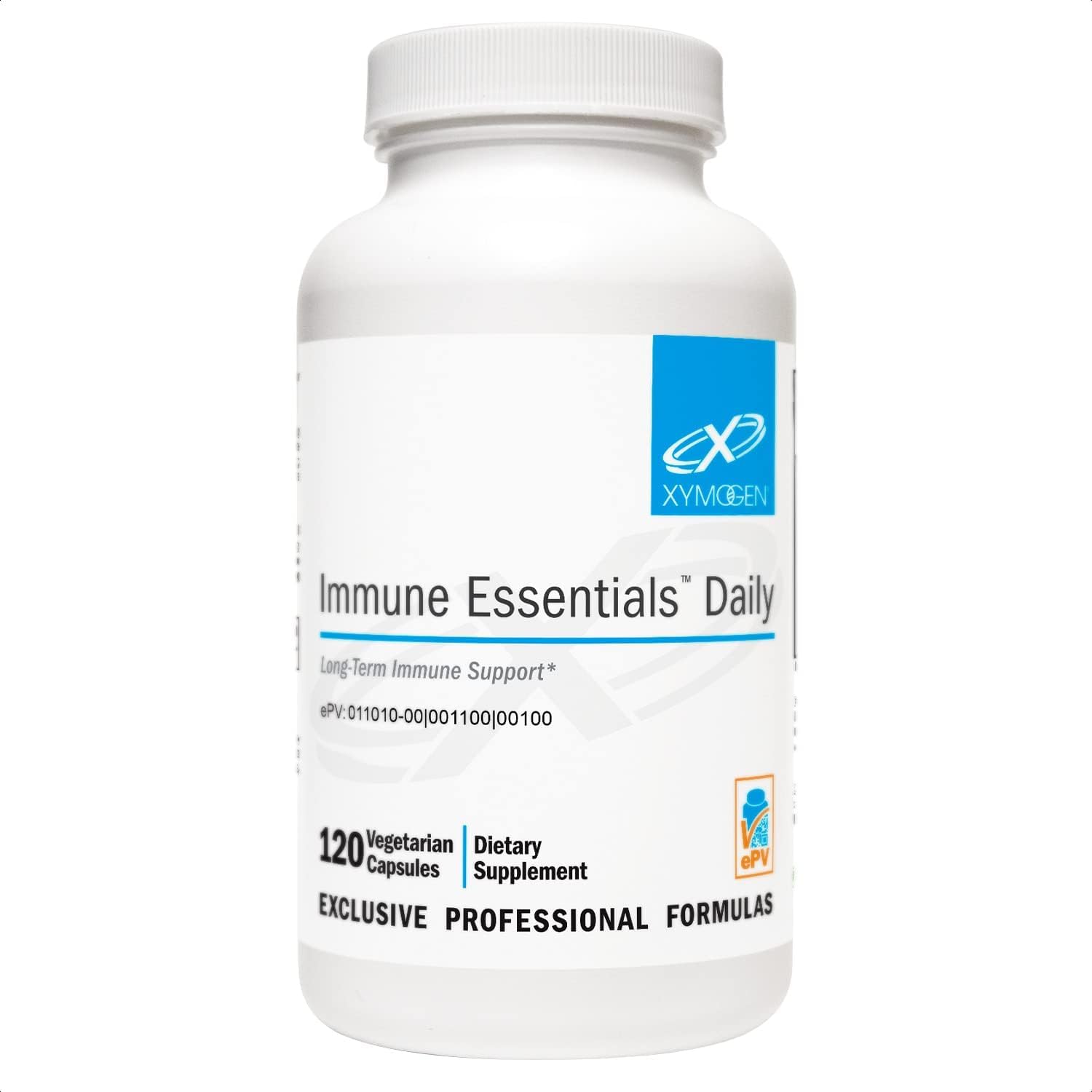 XYMOGEN Immune Essentials Daily - Vitamin C, Zinc & Quercetin - 120 Capsules - görsel 1