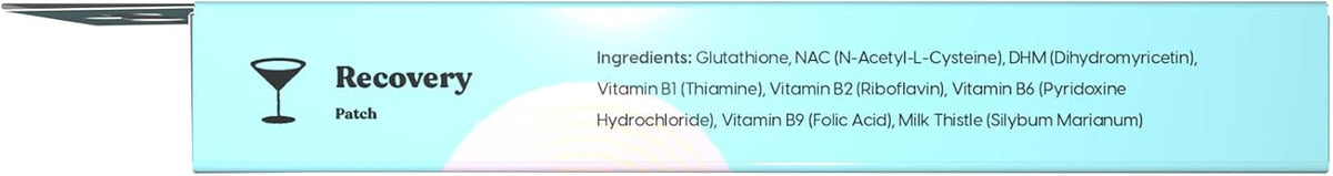 The Patch Brand Recovery Patches - Vitamin B1, DHM, Glutathione - 15 Patches - görsel 8