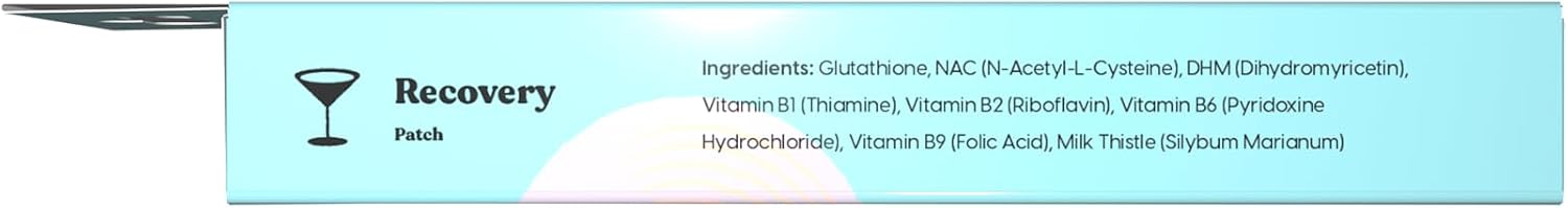 The Patch Brand Recovery Patches - Vitamin B1, DHM, Glutathione - 15 Patches - görsel 8
