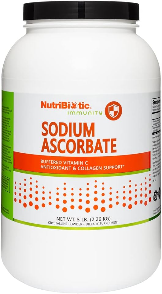 NutriBiotic Sodium Ascorbate Buffered Vitamin C Powder, 1 kg – Vegan, Non-Acidic, Easier on Digestion - görsel 8