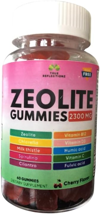 Zeolite Detox Gummies 2300mg with Methyl B12 and Chlorella - görsel 1
