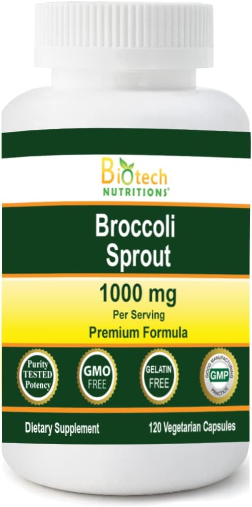 Broccoli Sprout 1000 mg per Serving - 120 Vegetable Capsules - görsel 1