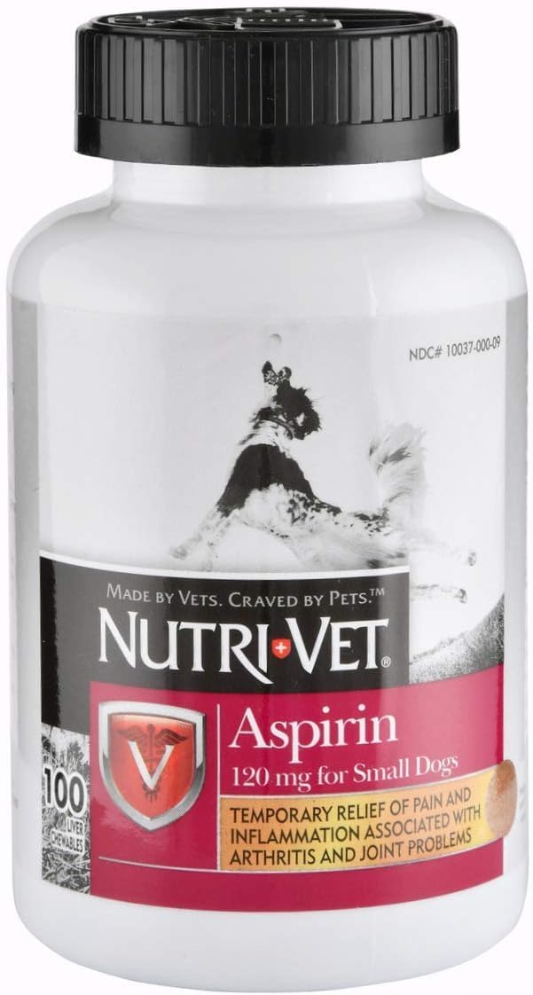 Nutri-Vet Aspirin for Small Dogs Under 23 kg - 120 mg Tablets - 100 Count (Pack of 2) - görsel 2
