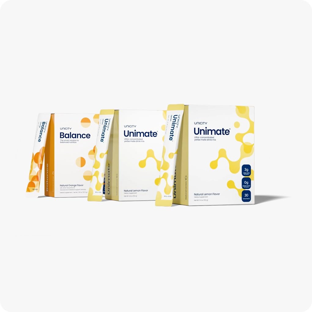 UNICITY Feel Great System, Feel Great Pack with Balance Natural Orange and Natural Lemon (30-day supply) - görsel 1