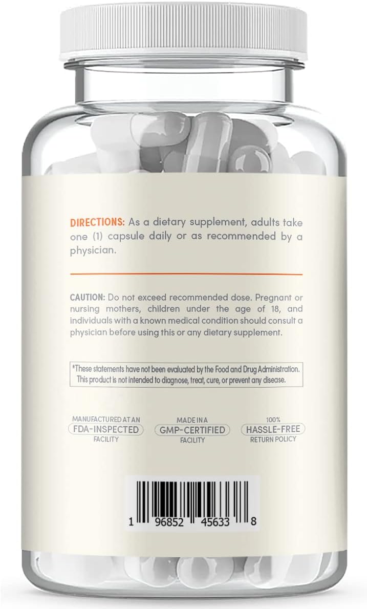 Extra Strength SAMe 500mg – S-Adenosyl-L-Methionine Supplement for Joint and Mood Support (90 Capsules) - görsel 8