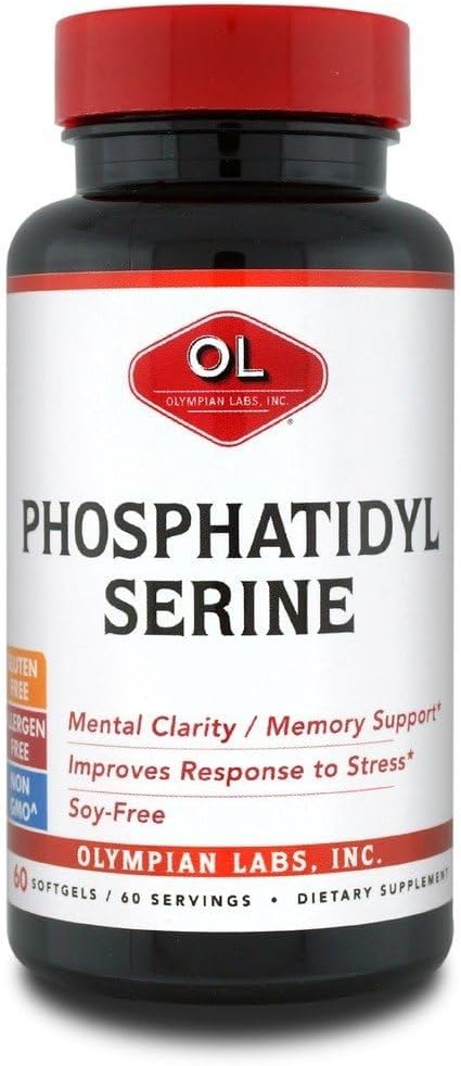 Olympian Labs Phosphatidylserine Complex – 60 Softgels – Supports Brain Cognitive Function, Memory and Focus - görsel 1