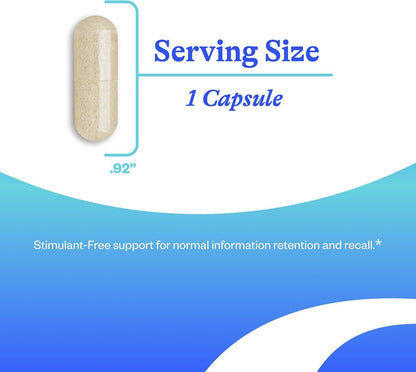 Seeking Health Optimal Focus – Stimulant-Free Nootropic for Cognitive and Focus Support with Choline, DHA from Algae, and American Ginseng (60 Capsules)