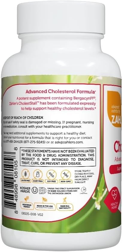 Zahler CholestStall - Cholesterol Support Supplement, 30 Capsules - görsel 3