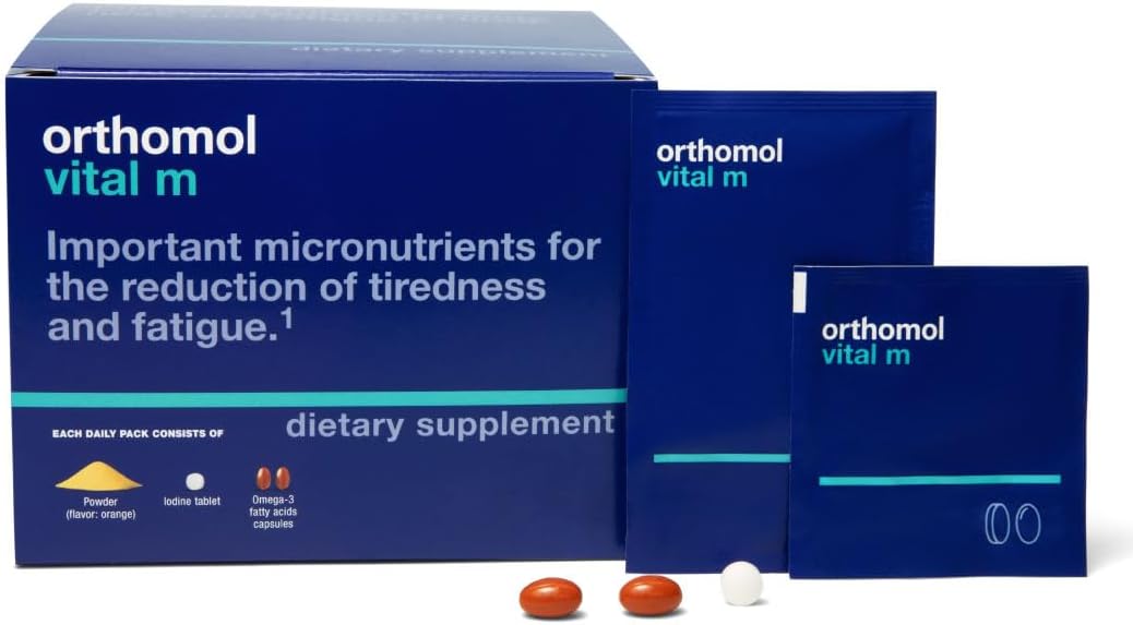 Orthomol Vital M Powder and Tablet Pack for Men, 30-Day Food Supplement - görsel 1