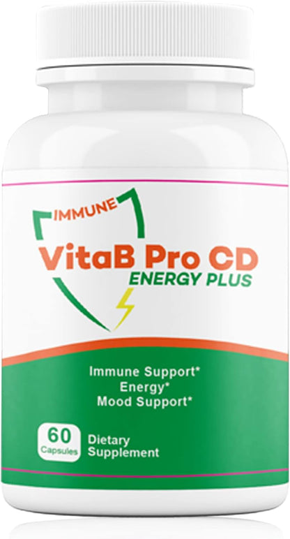 VitaB Pro CD Energy Plus - 6-in-1 Natural Energy & Immune Booster, Mood Balance