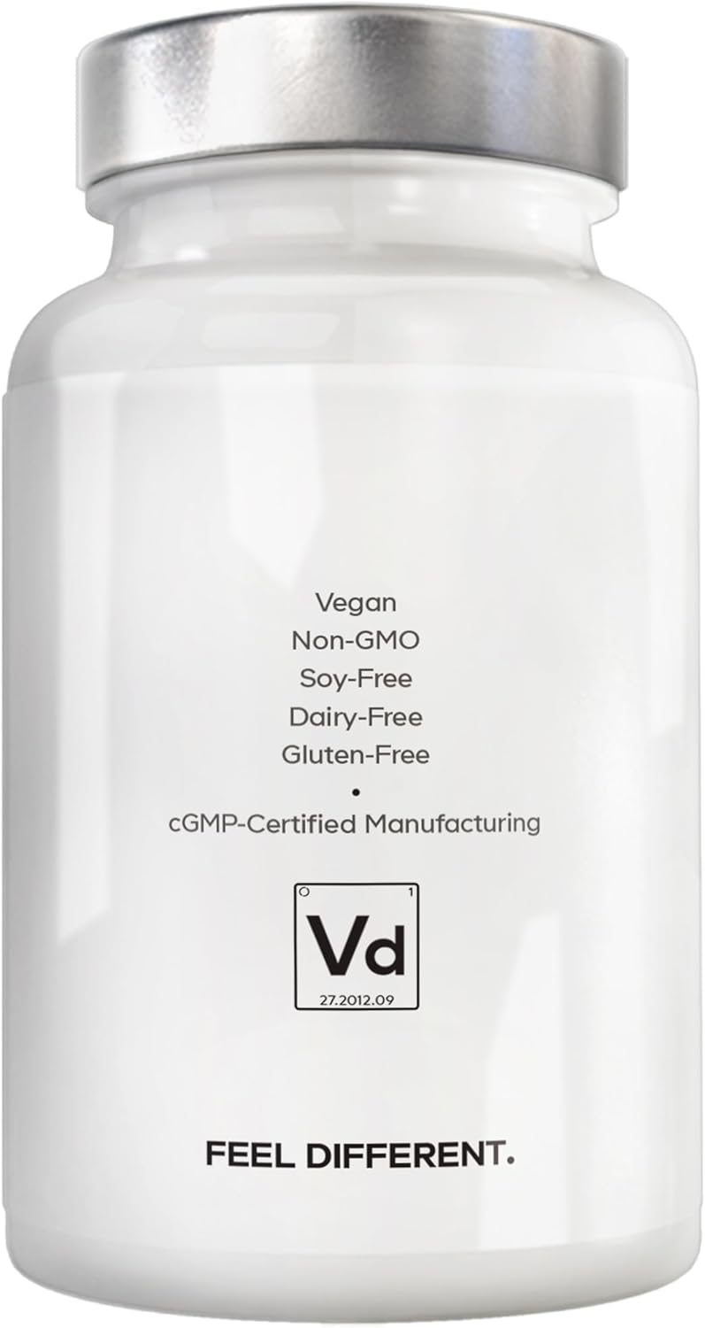 Amen Vitamin D, K2 & Zinc – 5000 IU D3, 90 mcg K2, 30 mg Zinc – Vegan, Non-GMO, Organic Whole Food Blend – 60 Capsules - görsel 9