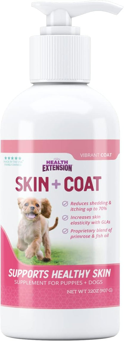 Health Extension Skin & Coat Supplement for Dogs and Puppies, 473 ml