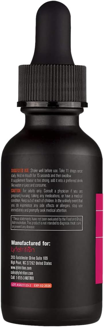 Lyfetrition S-Acetyl L-Glutathione 98mg Liquid Supplement - 120 ml (220 Servings)