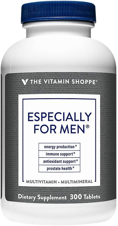 The Vitamin Shoppe Men’s Multivitamin, Complete Daily Multi with Essential Vitamins & Minerals, 300 Tablets