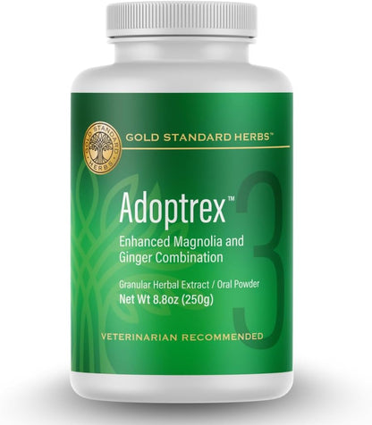 Adoptrex Gut and Pancreatic Function Support Supplement for Dogs – All Natural Magnolia and Ginger Combination Powder (85 grams)