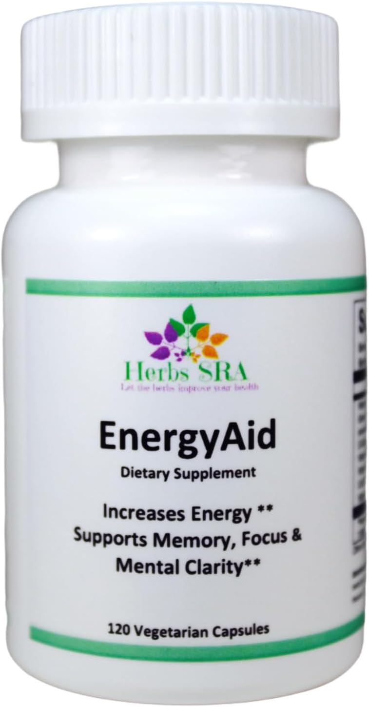 Herbs SRA ENERGYAID Antioxidant Energy Support Supplement with Vitamin B6, Green Tea & CoQ10 - görsel 1