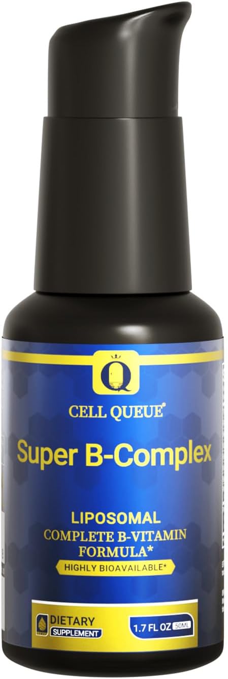 Cellqueue Liposomal Methyl B Complex Liquid – Active B Vitamin Formula with Methyl B12, Folate, TMG and Milk Thistle, 50 ml - görsel 1
