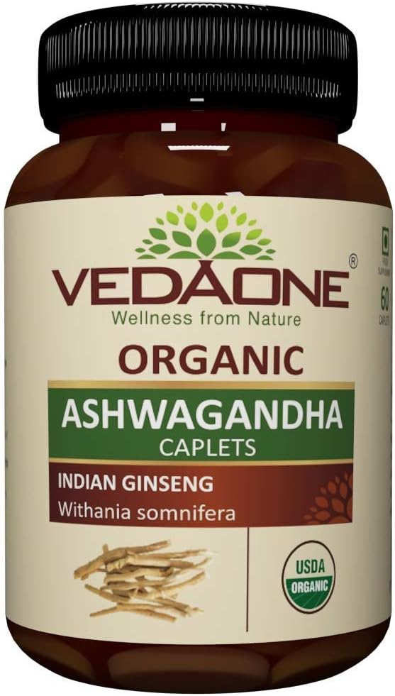 VEDAONE Organic Ashwagandha Tablets - 750mg, 60 Count - görsel 2