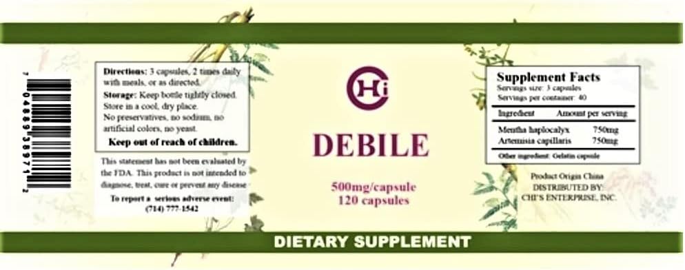 Chi's Enterprise Debile (120 Capsules) - görsel 2