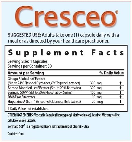 Cresceo Brain and Memory Formula (30 Day Supply) - görsel 2