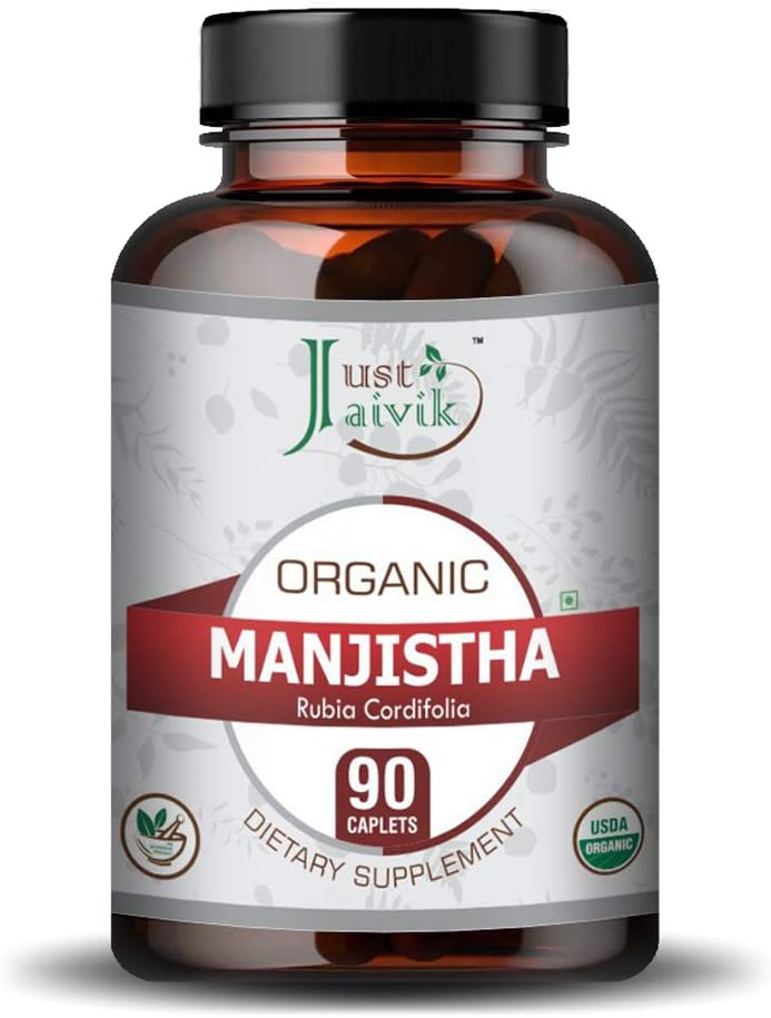 Just Jaivik Organic Manjistha Tablets, 750 mg, 90 Count - görsel 2