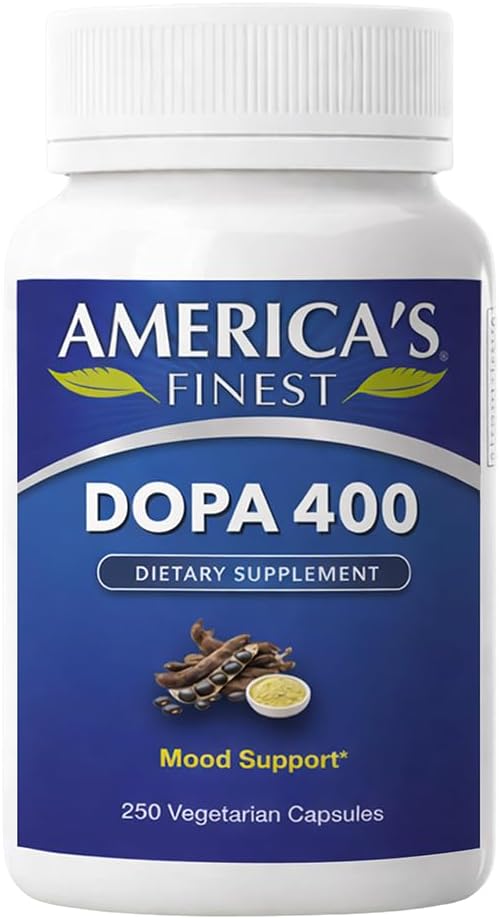 AFI Dopa 400 | Mucuna Pruriens Extract | 15% L-DOPA | Supports Healthy Mood, Focus and Motivation | Vegan, Non-GMO, Gluten-free | 250 Capsules - görsel 1