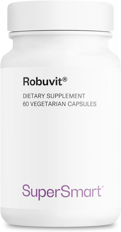 Supersmart Robuvit (French Oak Wood Extract) 200mg - Energy & Antioxidant Supplement, 60 Vegetarian Capsules