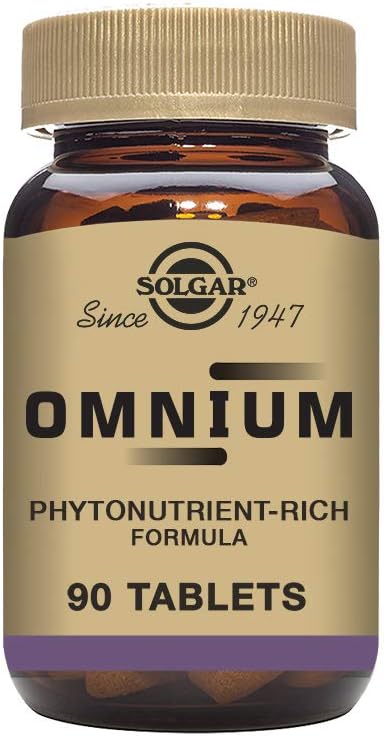 Solgar Omnium - Phytonutrient Complex + Multiple Vitamin & Mineral Formula - 90 Tablets - Non-GMO, Vegan, Gluten Free - görsel 1