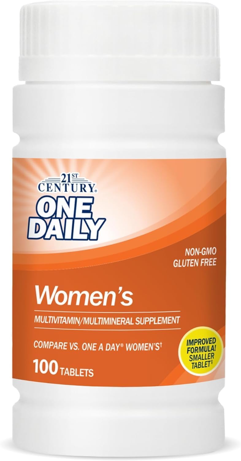 21st Century Women's One Daily Multivitamin Multimineral Supplement - 100 Tablets (Pack of 2) - görsel 1