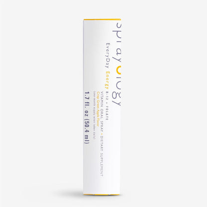 Sprayology EveryDay Energy – Vitamin B12 and Folate Oral Spray, Vegan, 50 ml (30-Day Supply)