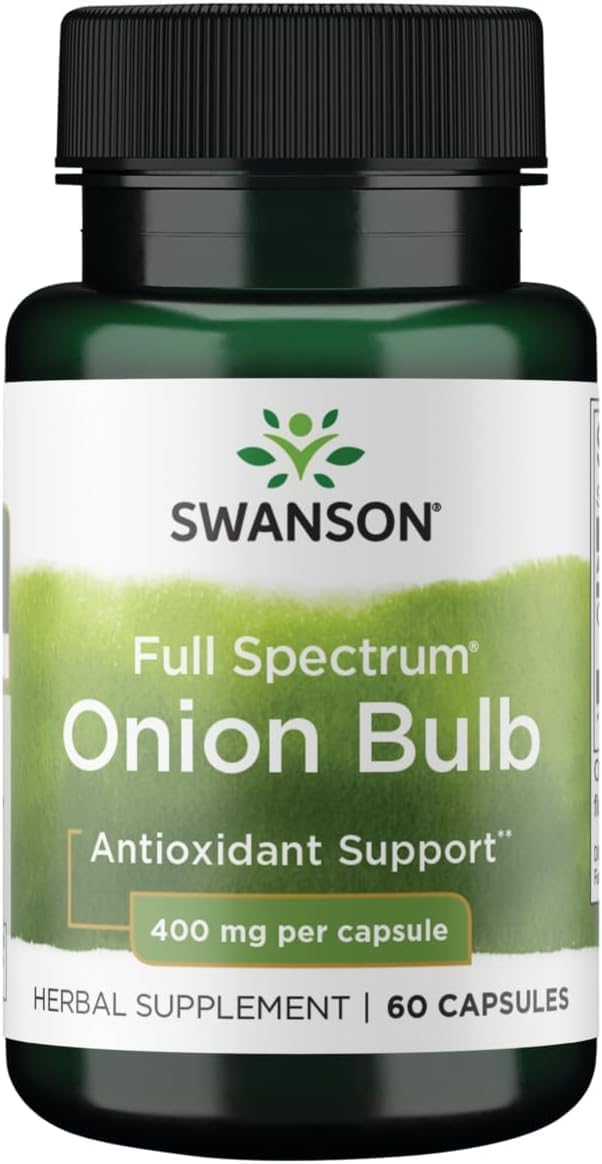 Swanson Full Spectrum Onion (Bulb) 400 mg 60 Capsules - görsel 1
