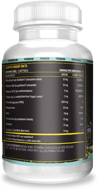 ACTIF Methylation Mega Support with 10 Advanced Factors and Organic Folate – 100% Natural, Non-GMO, 90 Capsules - görsel 3