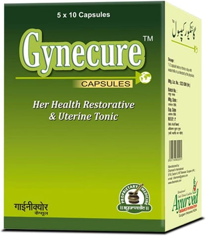 Gyne Herbal Supplement, Pack of 2, 100 Capsules with Cinnamomum Tamala & Piper Longum
