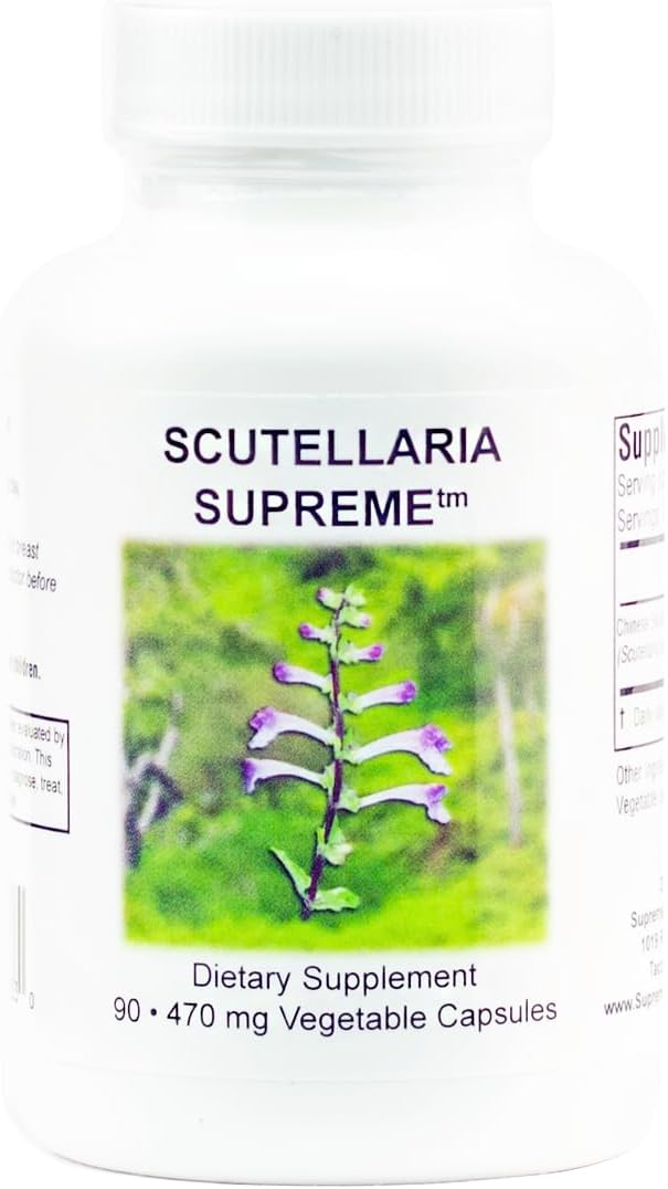 Supreme Nutrition Scutellaria Supreme, 90 Pure Chinese Skullcap Root Vegetarian Capsules - görsel 1