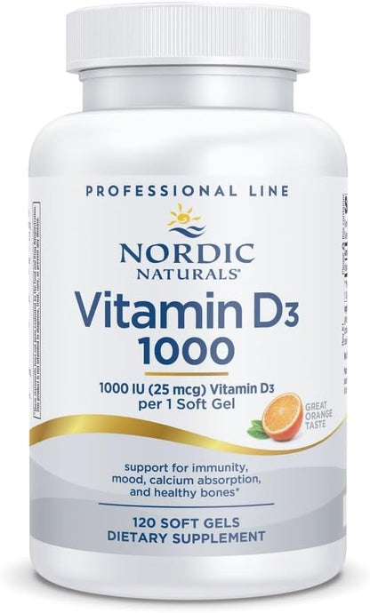 Nordic Naturals Pro Vitamin D3 1000, Orange - 120 Mini Softgels