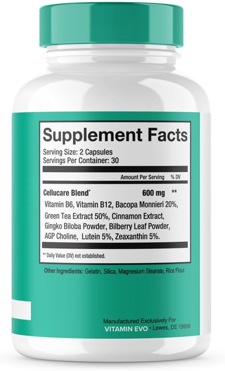 Cellucare Advanced Blood Support Formula - 180 Capsules (3 Pack) - görsel 3