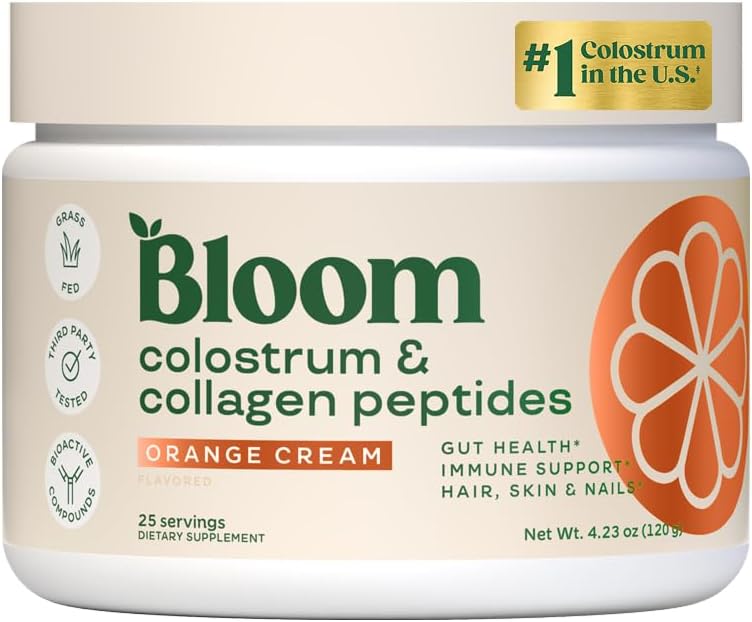 Bloom Nutrition Bovine Colostrum Powder with Vitamin B-12 | Unflavoured, 25 Servings - görsel 9