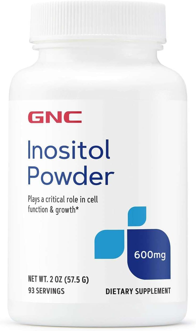 GNC Inositol Powder 600mg, Plays Critical Role in Cell Function and Growth, 93 Servings - görsel 1